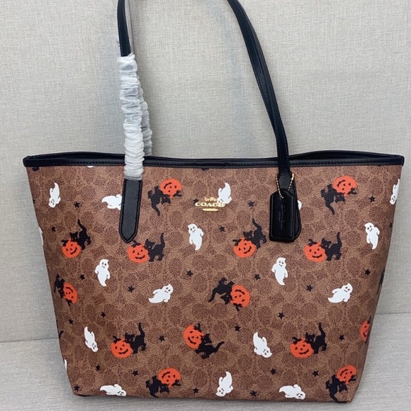 City Tote - Coach Halloween Signature Canvas - Picture 1 of 7